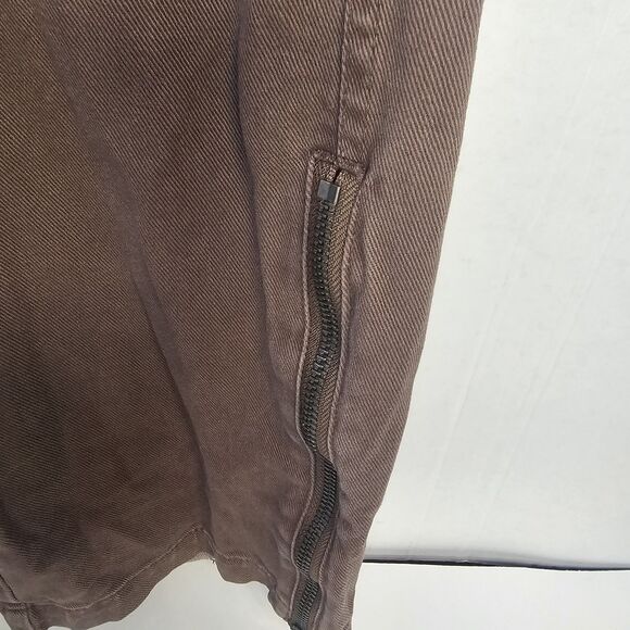 Mens Urban Outfitters Standard Cloth Cargo Pants Sz Medium Brown Flare Y2K R331 - Picture 3 of 12